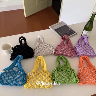 Túi lưới xách tay- net bag handmade by flower.len