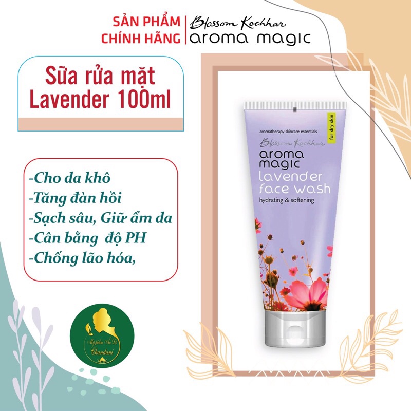 Sữa rửa mặt lavender cấp ẩm cho da khô- Aroma Magic Lavender Face Wash 100ml