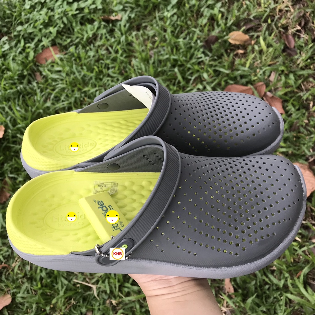 Giày sục Cross bít đầu Literide Nam Nữ Xám Vàng | BigBuy360 - bigbuy360.vn