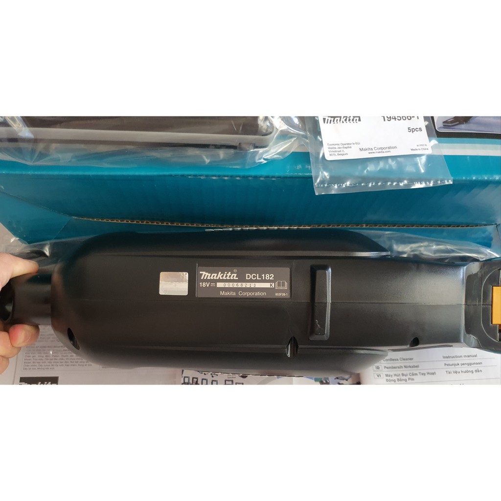 Máy hút bụi dùng pin Makita DCL182ZB - 18V . Màu Đen