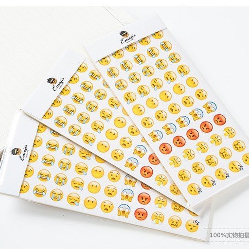 (SIÊU RẺ) Sticker Icon Mặt Cười Cảm Xúc Siêu Dễ Thương - Emoji Sticker Dán Trang Trí Cực Chất (Thể Hiện Cảm Xúc, Cá Tính