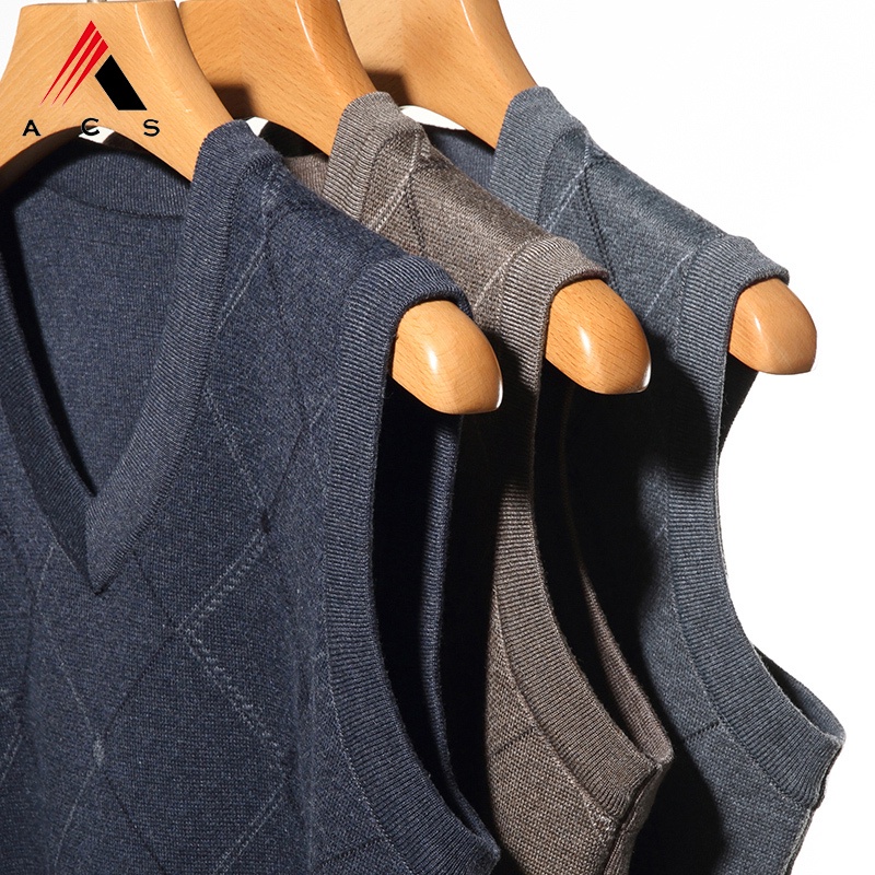 Áo Len Sát Nách Chui Đầu Thiết Kế Trẻ Trung Cho Nam