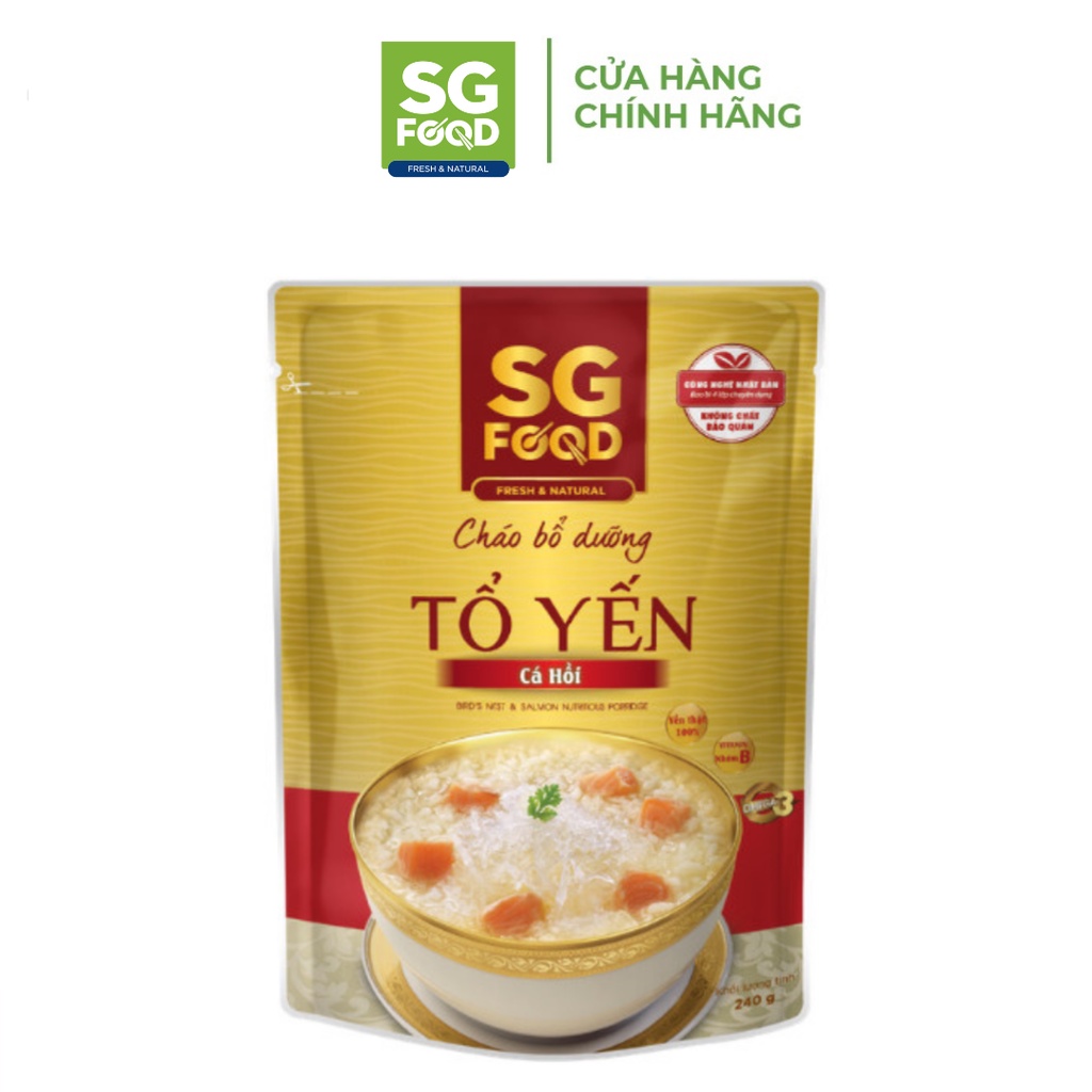 Cháo Bổ Dưỡng Sài Gòn Food Tổ Yến Cá Hồi 240g
