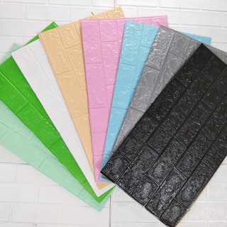 Xốp dán tường giả gạch khổ 38x70cm dày 3mm