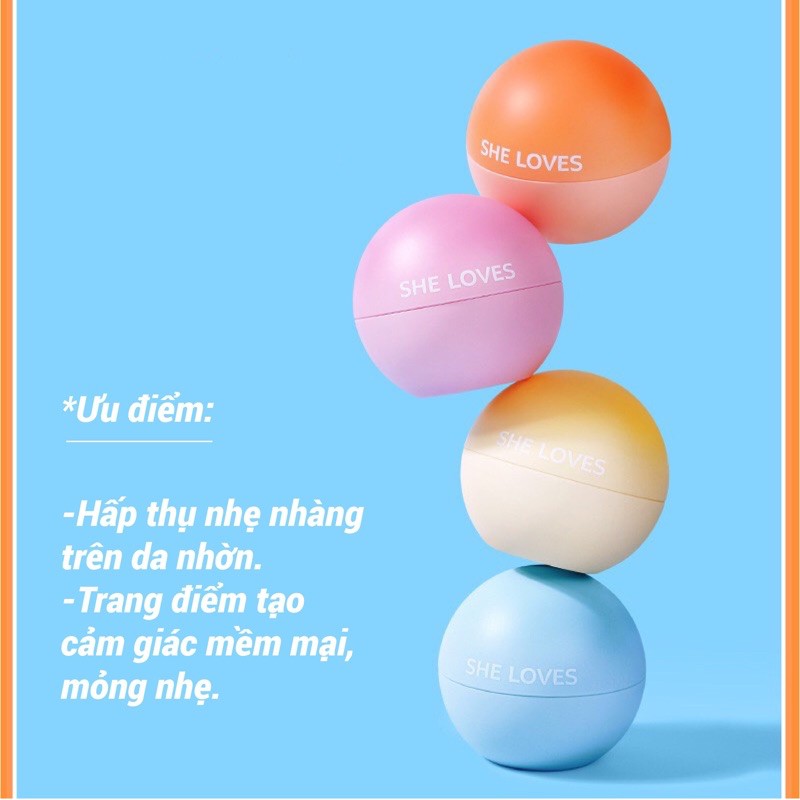 Phấn phủ mini Ice Sheloves mỏng nhẹ mịn màng | BigBuy360 - bigbuy360.vn