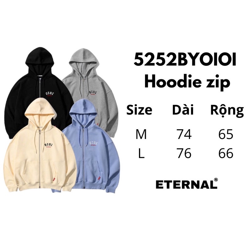 Áo hoodie zip brand Hàn OIOI