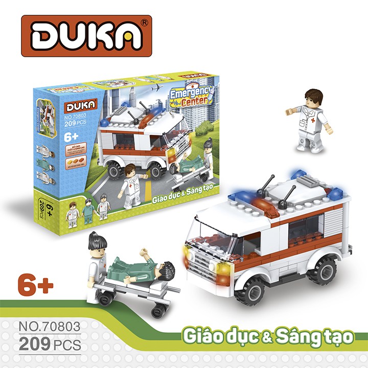 Đồ Chơi Lego Xếp Hình Xe Cứu Thương (209 Chi Tiết)