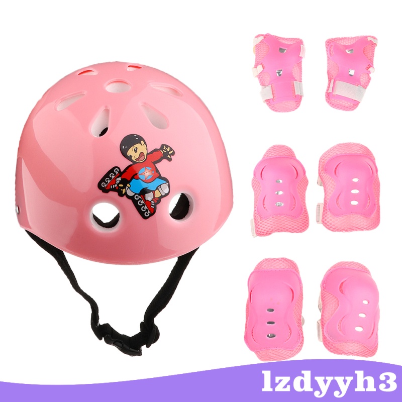 Set 7 phụ kiện bảo vệ đầu/ đầu gối/ cổ tay cho bé khi trượt ván