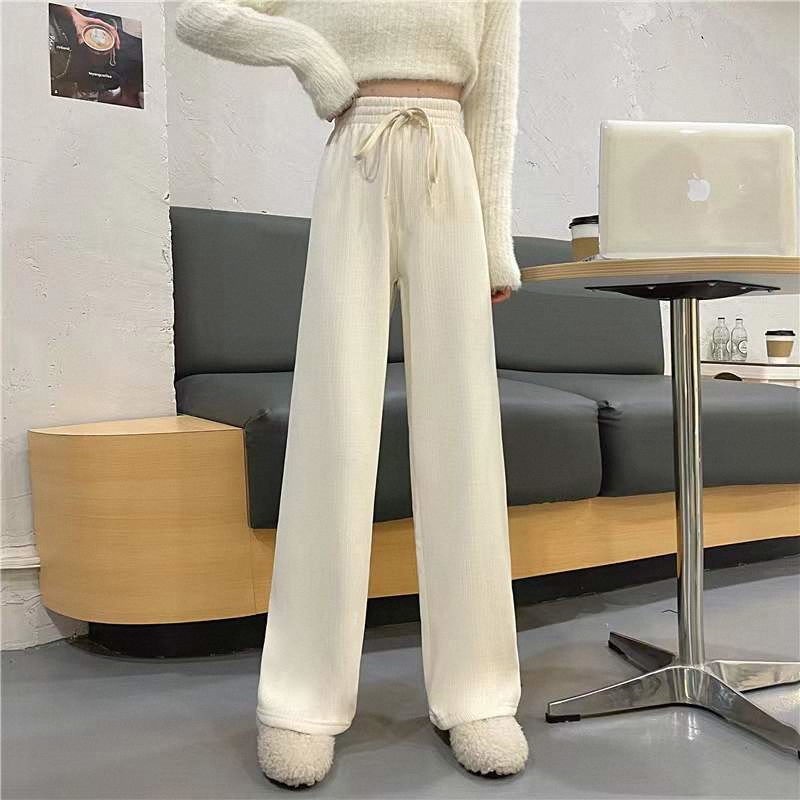 Quần dây rút COZOKC ống rộng thời trang Hàn Quốc