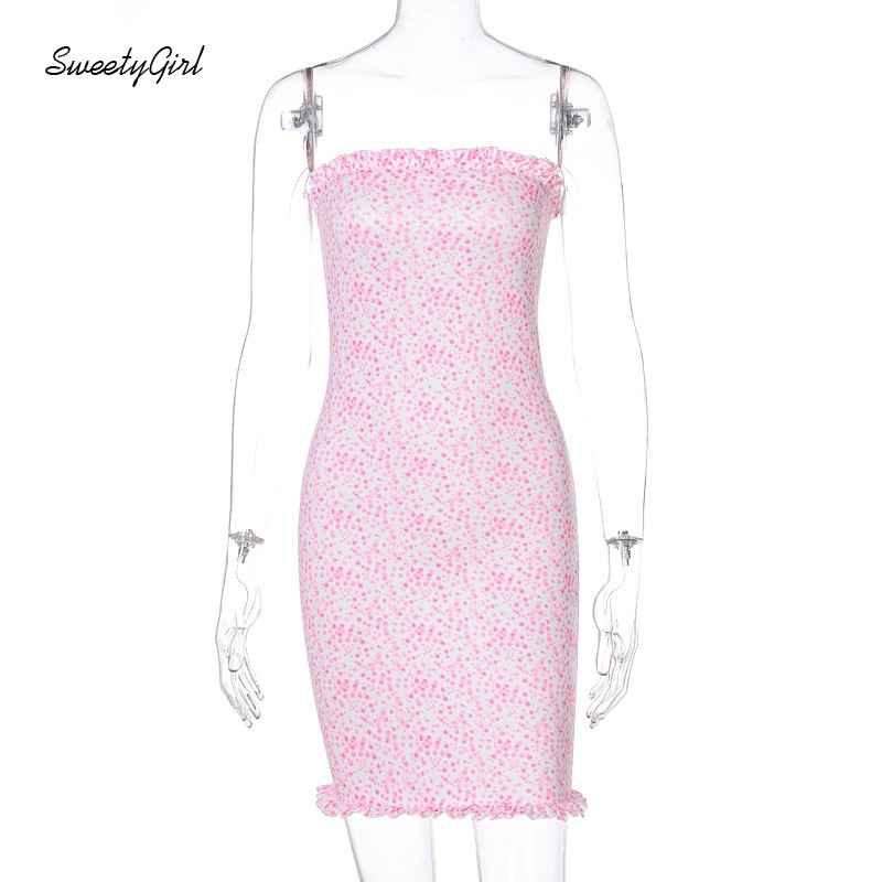 Đầm Trễ Vai Dáng Ôm In Hoa Thời Trang Quyến Rũ Cho Nữ