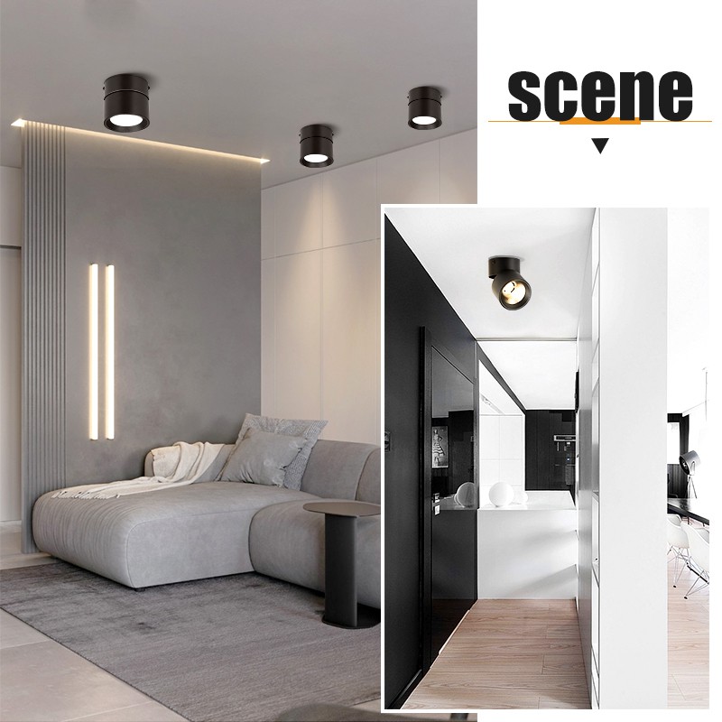 Đèn trần CHUANGYANG LED 5W 7W 10W 15W gấp lại được chất lượng cao tiện lợi