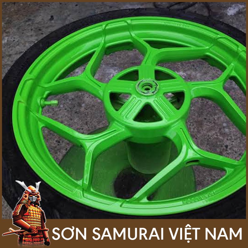 Màu Xanh Huỳnh Quang Sơn Samurai - Combo Màu Xanh 54 Sơn Xịt Samurai