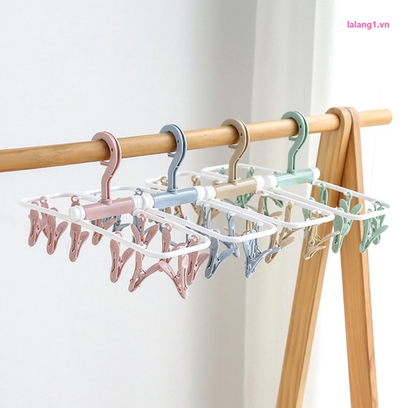 Móc phơi đồ lót / vớ đa năng có thể gấp gọn tiết kiệm không gian chống gió