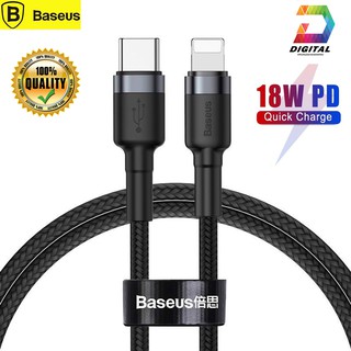 Cáp Sạc Nhanh PD 18W Type C To Lightning Baseus Cafule Dài 1 Mét Chính Hãng