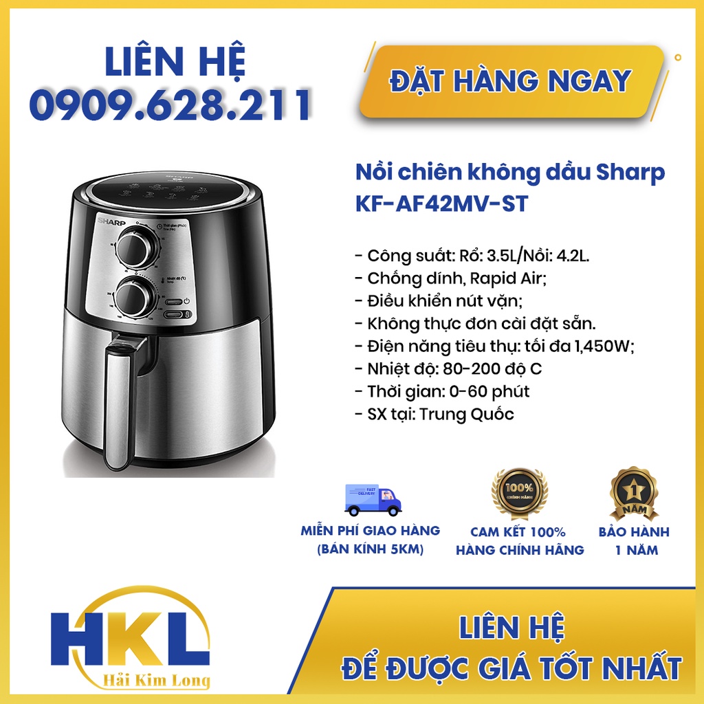 Nồi chiên không dầu Sharp KF-AF42MV-ST