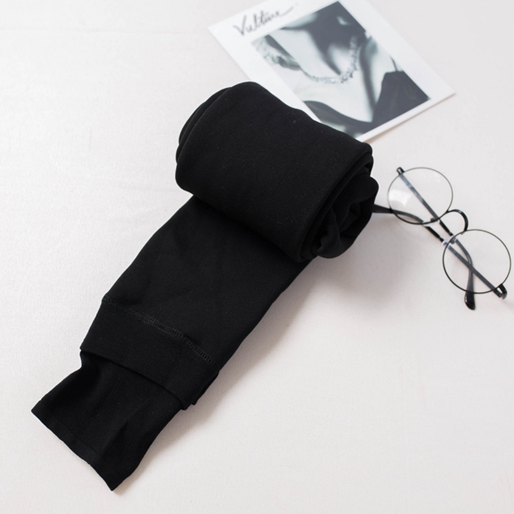 {Soltweter} Quần Legging Lót Lông Cừu Màu Trơn Cỡ Lớn Thời Trang Thu Đông Dành Cho Nữ