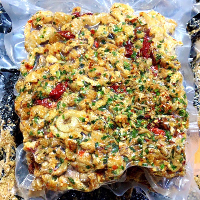 Da Heo Quay Giòn Sốt Mắm Hành Túi 1Kg