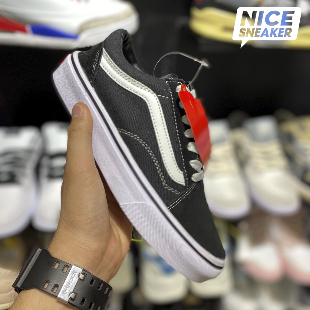 Giày sneaker classic : Vans old skool black - bản 1:1 trung .