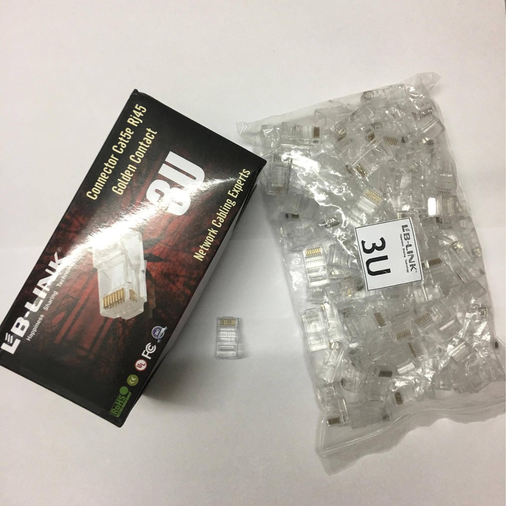 Đầu bấm dây mạng RJ45 LB-Link 3U hợp kim đồng chất lượng tốt