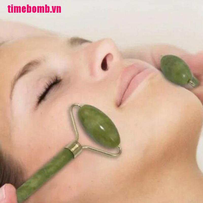 Timi 💙 Jade Face Massage Roller Beauty Tool Facial Eye Neck Body Anti Ageing Therapy