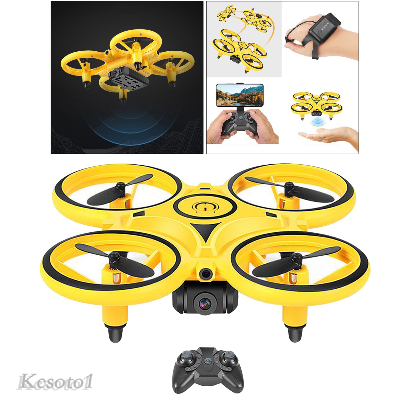 RC RC Máy Bay Điều Khiển Từ Xa Có Camera 3d Hover Hd Kesto1