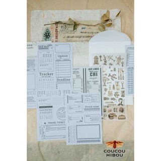 SET BACKGROUND STICKER A6 NỀN GIẤY NẾN-mẫu tracker