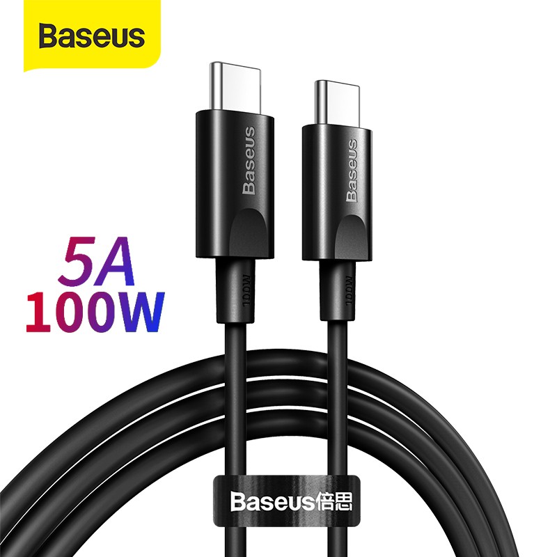 Dây Cáp Sạc Nhanh Baseus PD Cho MacBook Pro Và Samsung S20 S10 Huawei P40 Cổng Type C Sang USB 100W