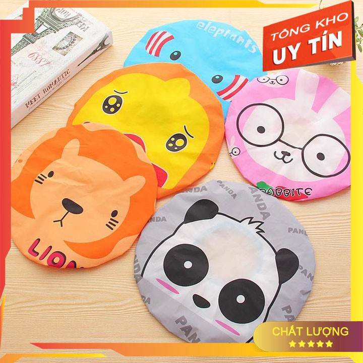 [SIÊU HÓT] COMBO 3 Mũ Trùm Tóc Khi Tắm, Mũ Trùm Đầu, Nón Tắm Hình Thú (Giao ngẫu nhiên mẫu)