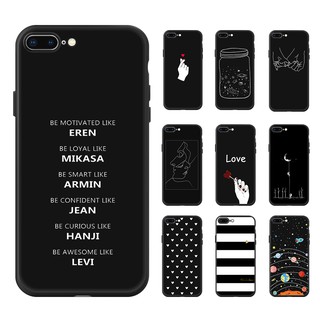 Ốp điện thoại TPU mềm màu lì họa tiết độc đáo cho iPhone 6 6s 6+ 6s+ 7 8 7+ 8+