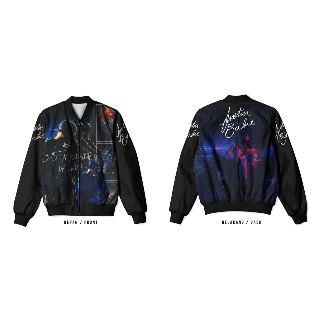 Áo Khoác Bomber In Hình Justin Bieber Tùy Chỉnh Cho Nam Và Nữ