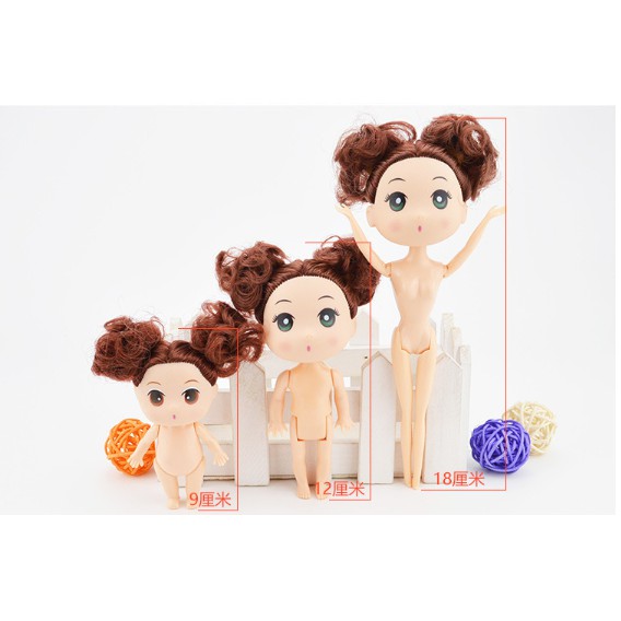 10 Búp bê Chibi 18cm trang trí bánh