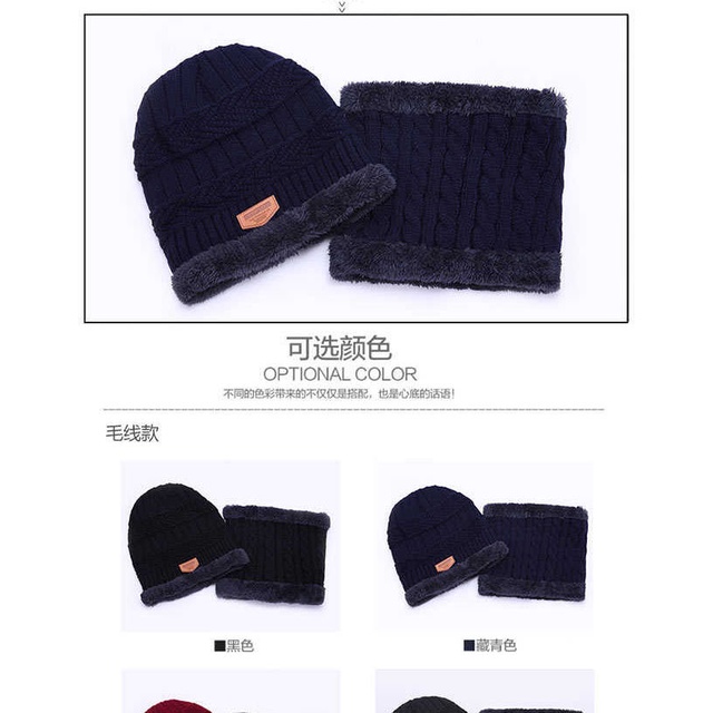 Set Khăn Mũ Len Nam Nữ Siêu Ấm