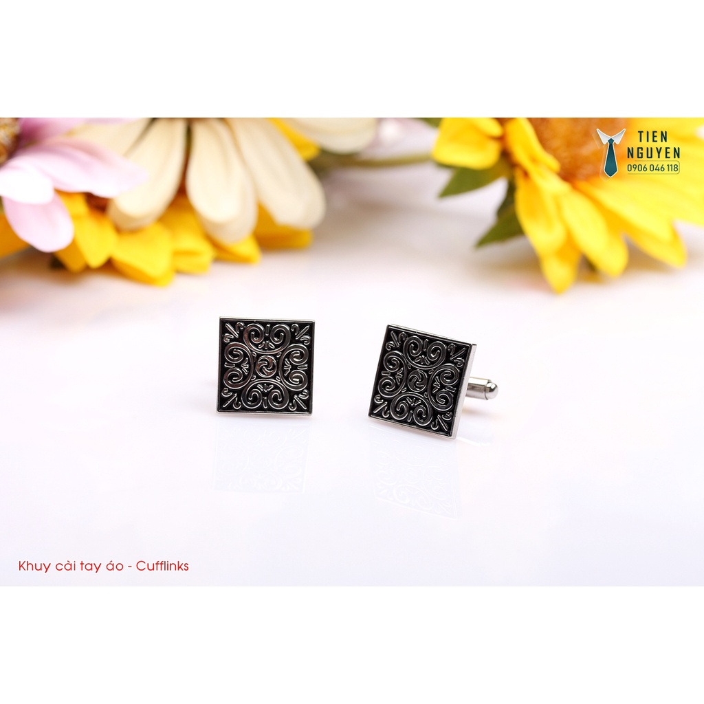 KHUY MĂNG SÉT CAO CẤP - Cufflinks ĐƠN GIẢN VUÔNG