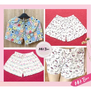 Quần Short Nữ Mặc Nhà Hoạt Hình, Quần Đùi Cotton Siêu Đẹp Mềm Mịn Mát Mili Bae (ảnh clip thật)