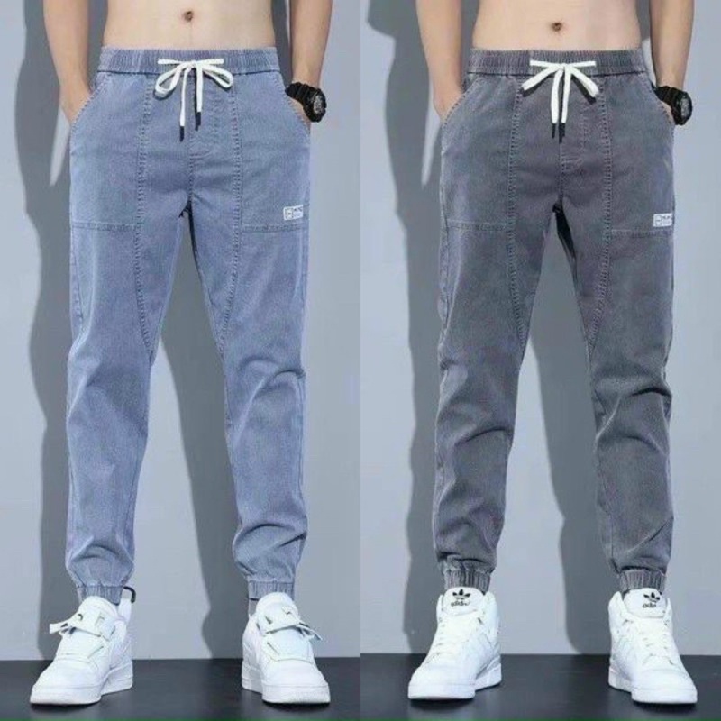 Quần Jean Jogger Nam Lưng Thun Cao Cấp Chất Đẹp Co Giãn Thoải Mái