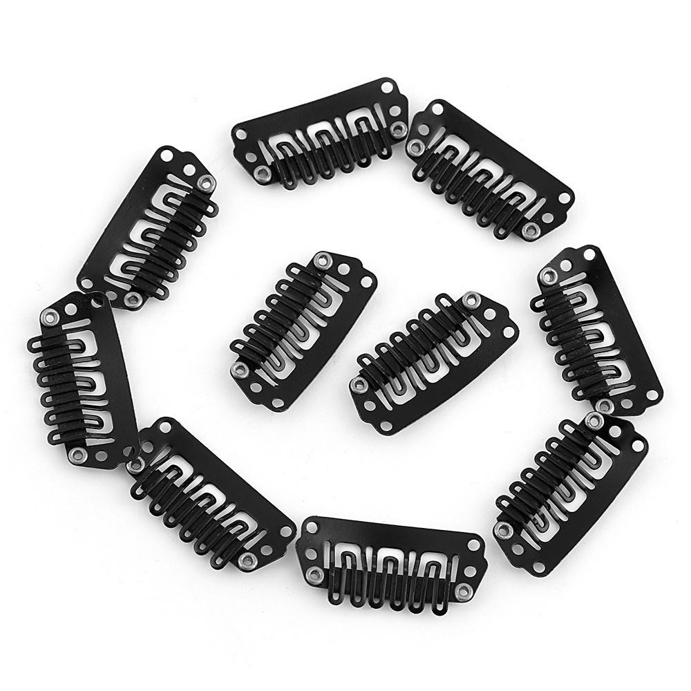[Hàng mới về] Set 10/ 20/ 50 kẹp nối tóc giả kim loại hình chữ U nhiều màu sắc tùy chọn dành cho phái đẹp