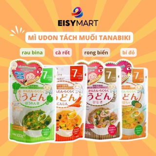 Mỳ udon tách muối Tanabiki Nhật Bản 100g bổ sung canxi cho bé ăn dặm - Mỳ ăn dặm cho bé 7 tháng tuổi - Eisy Mart