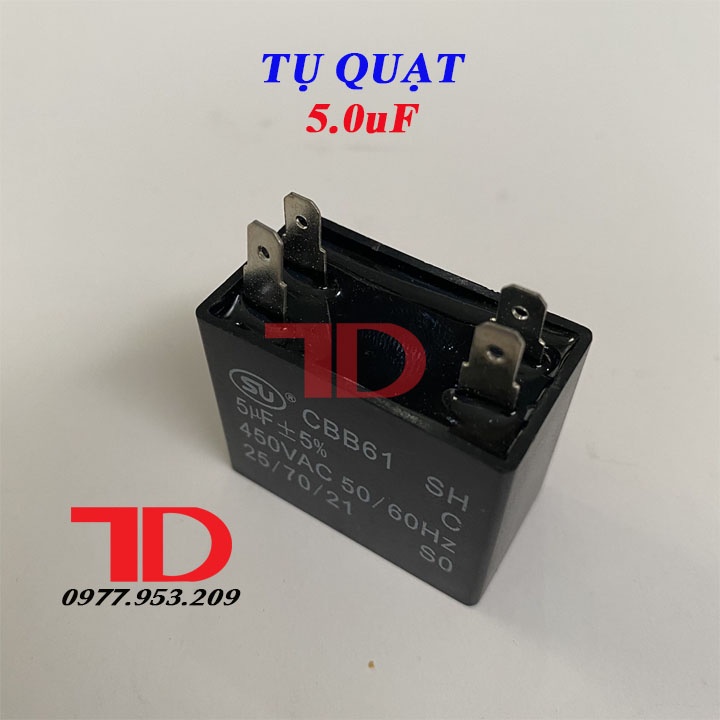 Tụ điện các loại dùng cho quạt máy điều hòa