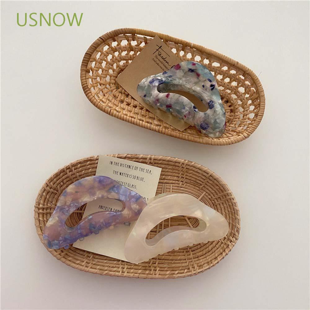 Kẹp Tóc Càng Cua Họa Tiết Hình Học Nhiều Màu Cho Nữ