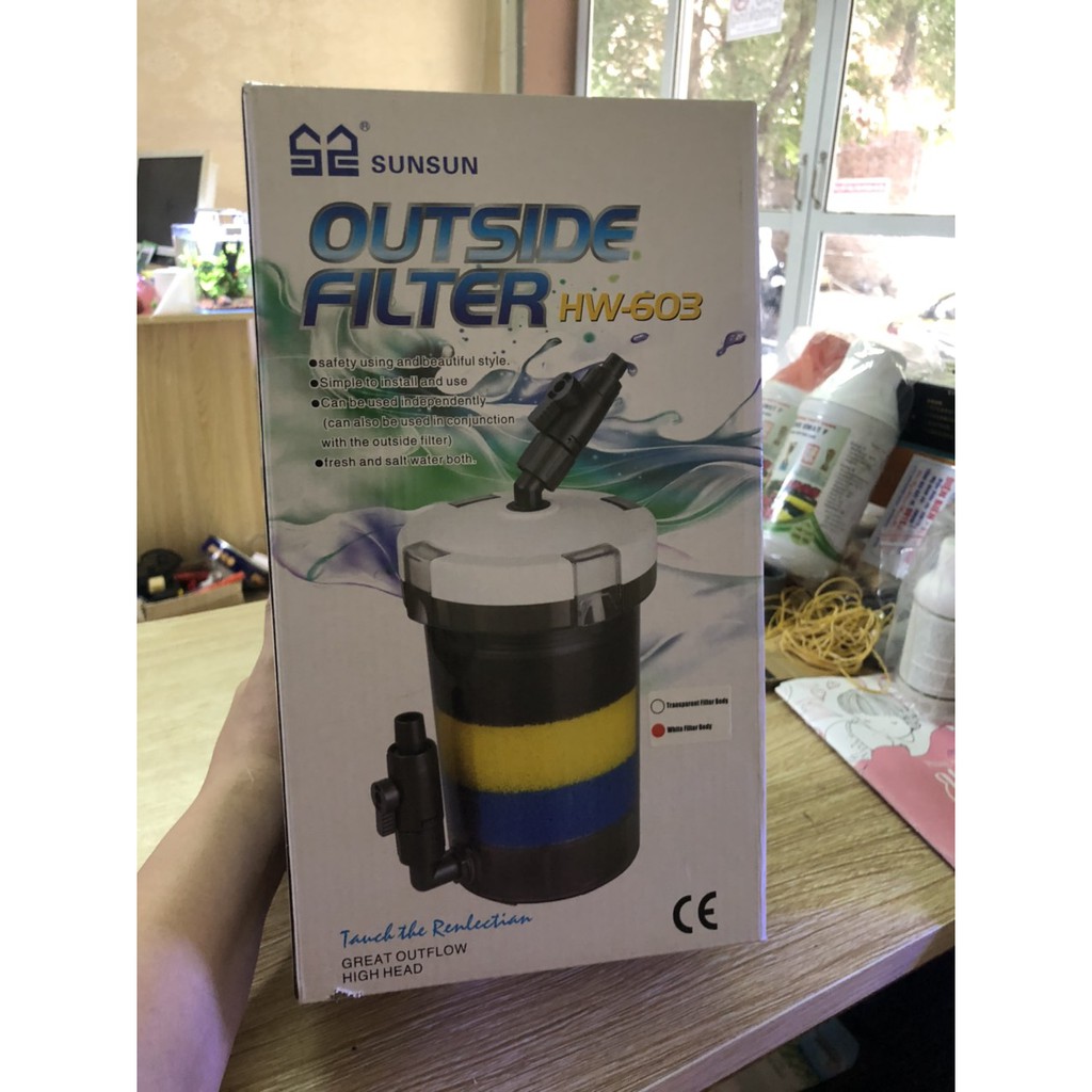 Lọc thùng bể cá HW-603B và lọc phụ HW-603