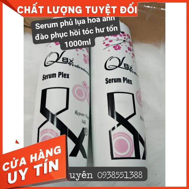 SERUM QL8x   hoa anh đào 1000ml  siêu dưỡng , phục hồi tóc hư tổn, giúp tóc chắc khỏe, mềm mượt