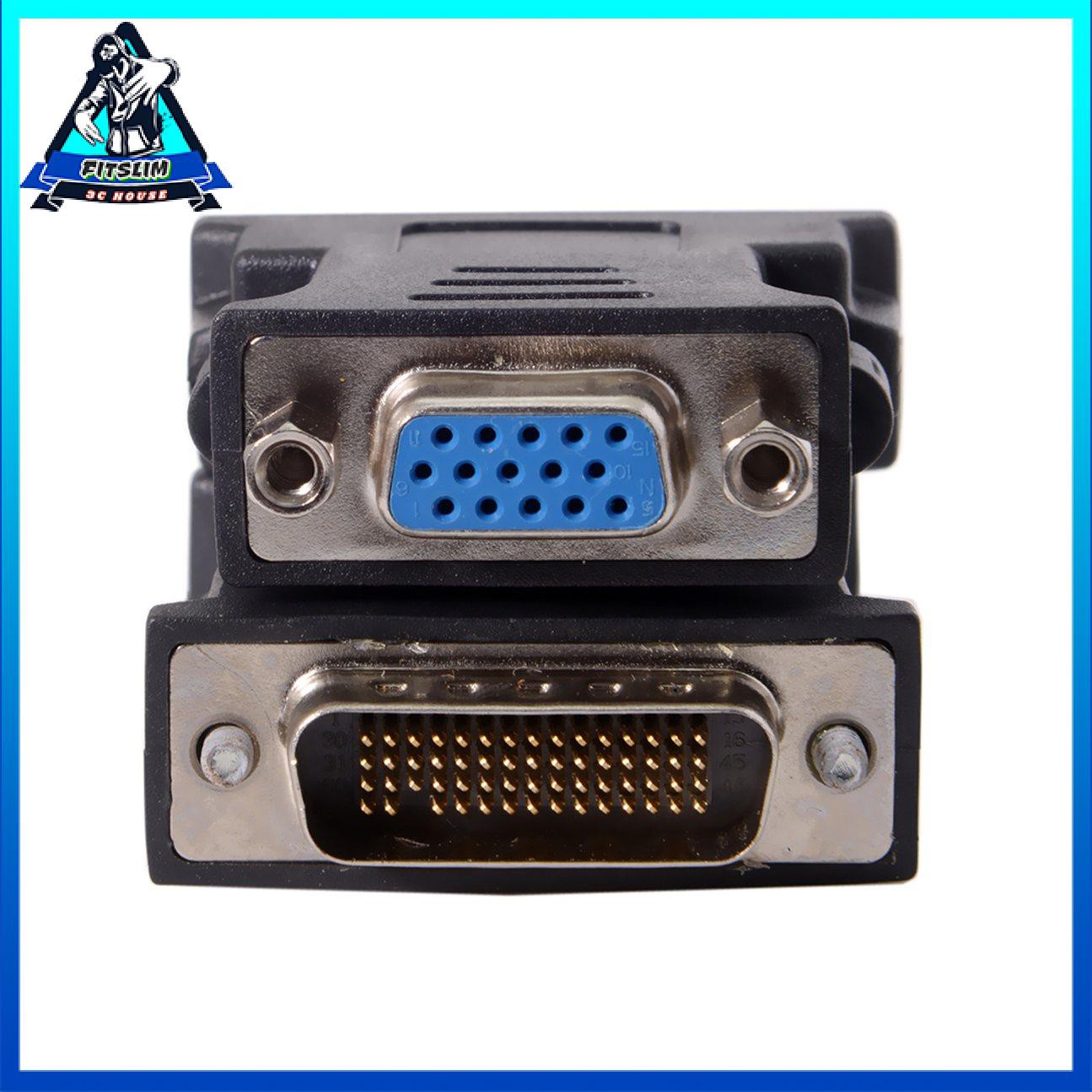 1 đến 1 DMS-59 DMS59 59Pin DVI Male to 1-Port VGA Female Video Y Splitter