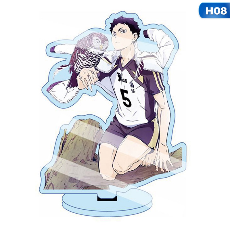 flowersqueen Giá Đỡ Mô Hình Acrylic Thiết Kế Nhân Vật Anime Haikyuu