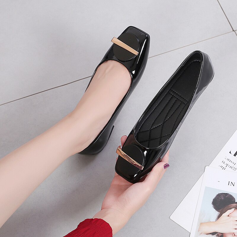 Giày Búp Bê Mũi Vuông Thời Trang Nữ