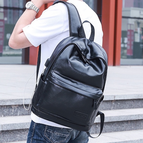 Balo đi học nam nữ da đẹp PUKA cặp đi học nam nữ da pu phong cách thời trang ulzzang