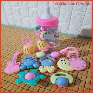 BỘ ĐỒ CHƠI XÚC XẮC BÌNH BÚ 9 MÓN CHO BÉ