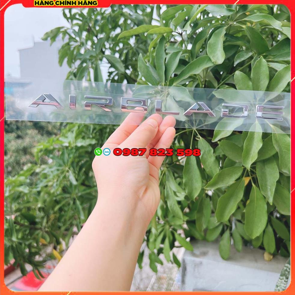 💥 Tem chữ nổi  AIR BLADE 2020 - 2021 - 2022 - 2023, Logo Chữ AB Dán Xe 160/125   💥