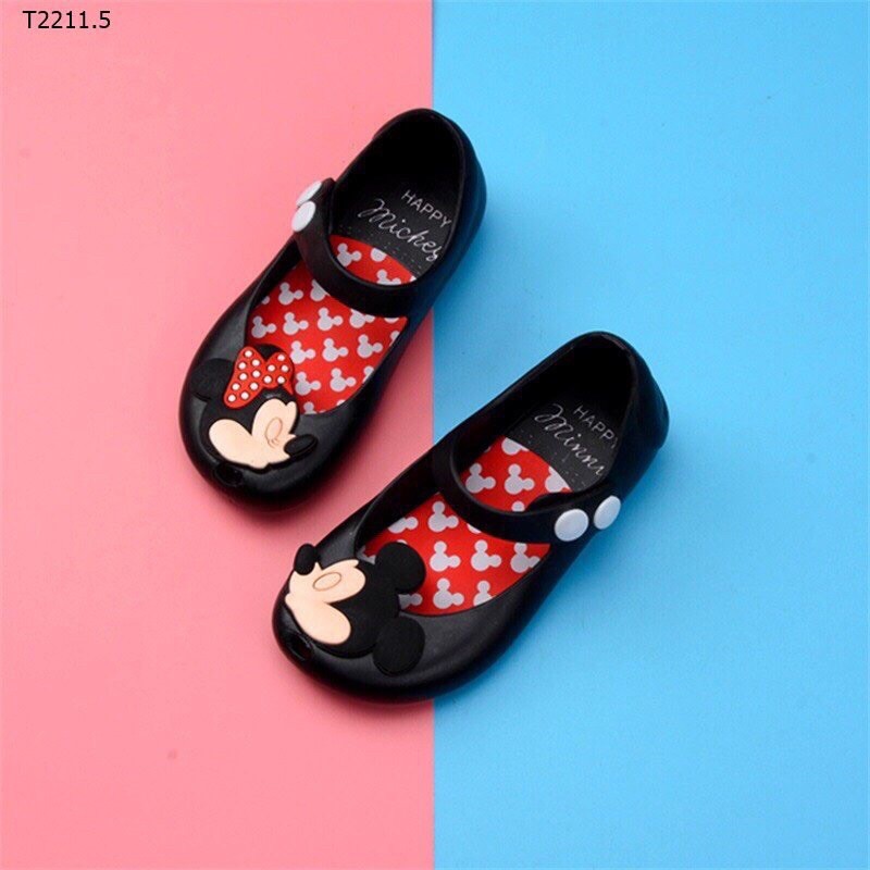 Giày Nhựa Mickey Bé Gái Size 13-17cm