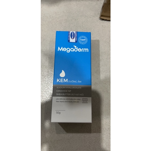 Kem dưỡng ẩm Megaderm 50g-Gel tắm gội dịu nhẹ Megaderm 280ml-Sữa rửa mặt Megaderm 100g