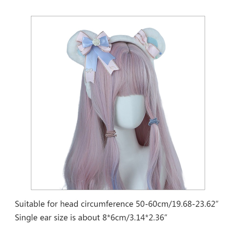 Băng Đô Nơ Tai Gấu Dễ Thương Phong Cách Lolita